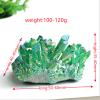 100% Natural Quartz Cluster Electroplated Column Raw Crystals Mineral Ore for Ornaments Aquarium Home Decor Stone,Quartz Cluster,30-60g view 2