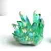 100% Natural Quartz Cluster Electroplated Column Raw Crystals Mineral Ore for Ornaments Aquarium Home Decor Stone,Quartz Cluster,30-60g view 3