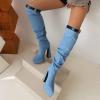 XINXINIO Women High Chunky Heel Above the Knee Boots with Platform view 3