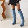 XINXINIO Women High Chunky Heel Above the Knee Boots with Platform view 4
