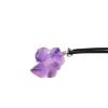 1PC Natural Crystal Pendant Necklace Brazil Amethyst Crystal Random Shaped Stones Fashion Mineral Jewelry for Women Or Man view 1