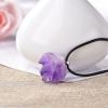 1PC Natural Crystal Pendant Necklace Brazil Amethyst Crystal Random Shaped Stones Fashion Mineral Jewelry for Women Or Man view 4