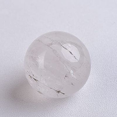 1PC Natural Rock Crystal Quartz Ball Polished Globe Massaging Ball Stone Home Decoration Exquisite Souvenirs Gift,Quartz Ball,60-70mm