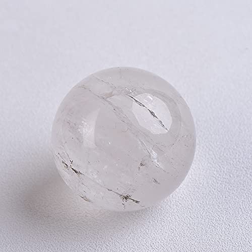 1PC Natural Rock Crystal Quartz Ball Polished Globe Massaging Ball Stone Home Decoration Exquisite Souvenirs Gift,Quartz Ball,60-70mm