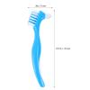 3pcs Hard Denture Brush Toothbrush Denture Double Sided Brush Portable with Ergonomic Rubber Handle for Denture Care view 2