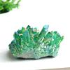 100% Natural Quartz Cluster Electroplated Column Raw Crystals Mineral Ore for Ornaments Aquarium Home Decor Stone,Quartz Cluster,60-90g view 1