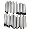 14 Stainless Steel Tubes 430 Shapes Pastry Cannoli Moulds - 5 Inches view 1