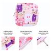 2 Pack Sanitary Napkin Towels Storage Bag Portable Pantyliners Bag with Zipper Makeup Bag with Zipper for Women Girls Ladies(Pattern 4) view 3