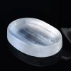 1PC Natural Selenite Plate Multiple Shaped Carved Charging Plate Crystal Grid Fengshui Quartz Mineral Gift,Dark Khaki,1PC view 2