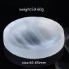 1PC Natural Selenite Plate Multiple Shaped Carved Charging Plate Crystal Grid Fengshui Quartz Mineral Gift,Dark Khaki,1PC view 4