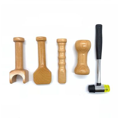 VEXIGO Chiropractic Hammer and Chisel, Hammer Massage Tool,Wooden Therapy Massage Tool for Chiropractic Adjustment Massage Tools