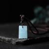 100% Natural Aquamarine Pendant Natural Quartz Crystal Quartz Crystal Jewelry DIY Gift for Men's and Women's Wear Jewelry,Quamarine,2pc view 4