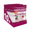 Kiddylicious Raspberry & Beetroot Melty Buttons - Delicious Snacks for Kids - Suitable for 9+ Months - 10 packs view 1