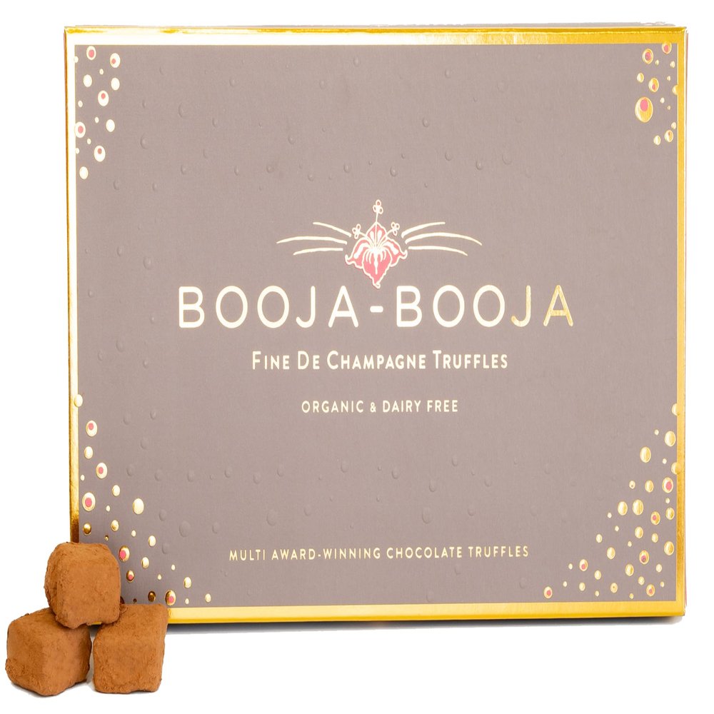 Booja - Booja, Fine de Champagne Gift Box | Vegan Chocolate Truffles, 184g