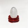 Natural Crystal Stone Egg Polished Agate Quartz Obsidian Mineral Jewelry Transfer Home Decoration Healing Craft DIY Gift Toys,White Crystal Base view 1