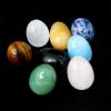 Natural Crystal Stone Egg Polished Agate Quartz Obsidian Mineral Jewelry Transfer Home Decoration Healing Craft DIY Gift Toys,White Crystal Base view 3