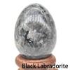 30X40mm Oval Stone Natural Amethyst Lapis Lazuli Hand Polished Table Decoration Crafts Aura Mineral Gemstone Collection,Black Labradorite,1 view 2