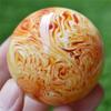 1 Pair Natural Resin Art Amber Beeswax Ball Onl Crystal Sphere Reiki Healing Home Decor 50Mm,1 Pair view 4
