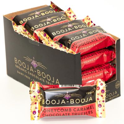 Booja - Booja, Honeycomb Caramel Two Vegan Chocolate Truffle Packs (Pack of 16)