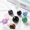 1Pc Natural Amethyst Ball Reiki Healing Stone Gemstone Ball Divination Sphere Home Ornaments Decorative Souvenirs Gift Crystal,Amethyst,20mm view 2