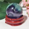1Pc Natural Amethyst Ball Reiki Healing Stone Gemstone Ball Divination Sphere Home Ornaments Decorative Souvenirs Gift Crystal,Amethyst,20mm view 4