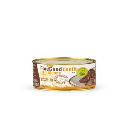 FoieGood Half-Moons, Confit Gizzards, Ideal for Appetizers, No Forced Feeding, 320 Grams