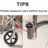 2 pcs 7 inch Wheelchair Replacement Front Wheel Castor, Wheelchairs Parts, Front Wheel with Front Fork, Fits Most Other Manual Wheelchairs & Power Chair Wheelchair view 2