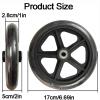 2 pcs 7 inch Wheelchair Replacement Front Wheel Castor, Wheelchairs Parts, Front Wheel with Front Fork, Fits Most Other Manual Wheelchairs & Power Chair Wheelchair view 3