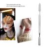 Tiiyee Stainless Steel Wax Spatula Double-ended, SFX Makeup Tool for Scar Prosthetics and Fake Wounds Metal Wax Spatula for Brows Hygienic Cosmetic Stirring Rod with Nonstick Surface (12 cm) view 2