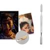 Tiiyee Stainless Steel Wax Spatula Double-ended, SFX Makeup Tool for Scar Prosthetics and Fake Wounds Metal Wax Spatula for Brows Hygienic Cosmetic Stirring Rod with Nonstick Surface (12 cm) view 4