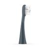 Ordo Replacement Sonic Toothbrush Heads with Pulse Technology for Teeth Cleaning, Plaque Removal, Silicone Polishing, Deep Clean Bristles, Adults, Pack of 4, Black Charcoal Grey view 3