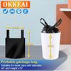 15l Bin Bags Small Black Bin Liners with Tie Handle160 Counts Mini Garbage Bags Plastic Waste Bags Rubbish Bags Kitchen Pedal Trash Bags for Toilet,Office,Bathroom,Bedroom, Fit 12-20L Swing Bin view 3