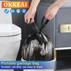 15l Bin Bags Small Black Bin Liners with Tie Handle160 Counts Mini Garbage Bags Plastic Waste Bags Rubbish Bags Kitchen Pedal Trash Bags for Toilet,Office,Bathroom,Bedroom, Fit 12-20L Swing Bin view 4