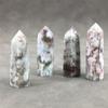 WGPHD quartz decoration 4-10cm Natural Crystal Carving Red Academy Pillar Meditation Crystal (Size : 7-8cm) view 3