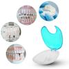 Jagowa 1 Piece False Teeth Container Denture Box, Press Open Retainer Case Holder Portable Denture Box Teeth Fixing Box Denture Container Orthodontic Holder Box (Blue) view 4