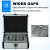 22PCS Progressive Lens Set Trial Lens Case Aluminium Case Metal Trial Lens Box Ophthalmic Instruments Optical Tool Set Presbyopia try-on experience box(Color:sliver,Size:22pcs) view 3