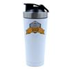 500ml Aluminium Shaker Bottle for Supplement Shakes - Easy Clean, Durable Cup Personalised DnD theme RPG Gamer, Birthday, Christmas, Secret Santa. (White) view 1