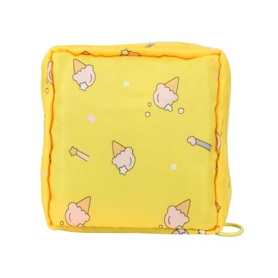 1 Pack Sanitary Napkin Storage Bag, Menstrual Cup Pouch, Portable Pads Feminine Menstruation First Period Bags for Teen Girls, Women, Ladies (Ice Cream)
