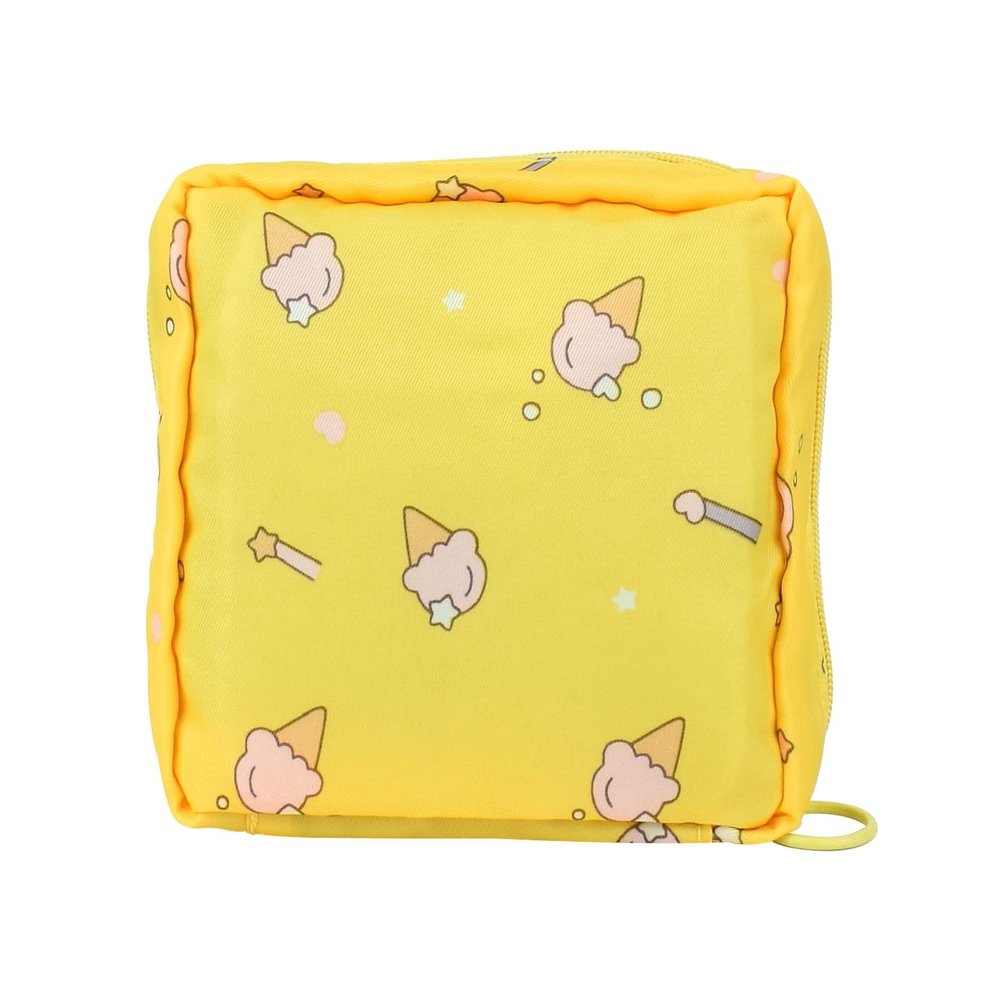 1 Pack Sanitary Napkin Storage Bag, Menstrual Cup Pouch, Portable Pads Feminine Menstruation First Period Bags for Teen Girls, Women, Ladies (Ice Cream)