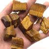 100% Natural Tiger Eyes Stone Raw Mineral Specimens Home Decor Quartz Stones Crystals Decoration Flower Plate Decorate,Tiger Eye Stone,1pcs (40-60g) view 2