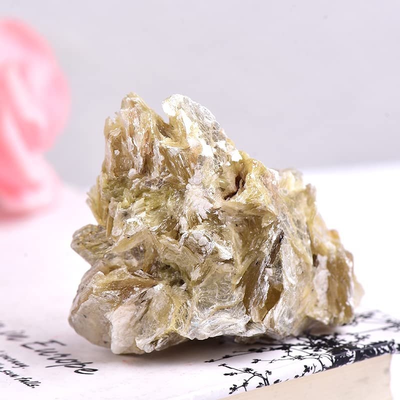 1PC Natural Stone Mica Sheet Irregular Shape Rock Mineral Specimen Stone Ornaments Mineral Process Collection Home Decor,75-100g
