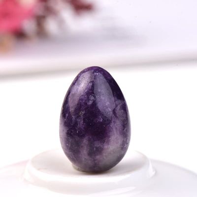 Yoni Egg Natural Stone Jade Crystal Egg Mineral Ball Women Kegel Exercise,Amethyst