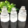 1PC Natural Selenite Lamp White Gemstones Hand Carved Lamp Around Crystal Ore Ornaments Craft Home Decor Collect,Selenite Lamp,160-200g view 2