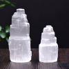 1PC Natural Selenite Lamp White Gemstones Hand Carved Lamp Around Crystal Ore Ornaments Craft Home Decor Collect,Selenite Lamp,160-200g view 3