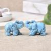1PC Natural Stones Elephant Hand Carved Polished Animal Rare Gemstone Mineral Stone Home Decor Crafts Gift,turquoioses,1pc view 1