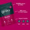 Biotin Hair Growth Supplement - 1 Year Supply High Strength Biotin 10,000mcg Per Tablet, Hair Skin and Nails Vitamins for Women & Men, 365 Vegan Biotin Tablets - Easy to Swallow UK Made Hair Vitamins view 4