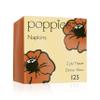 Poppies Orange Napkins 40cm 2ply - Pack of 125 | Disposable Napkins, Party Napkins, Paper Napkins, Dinner Napkins view 1
