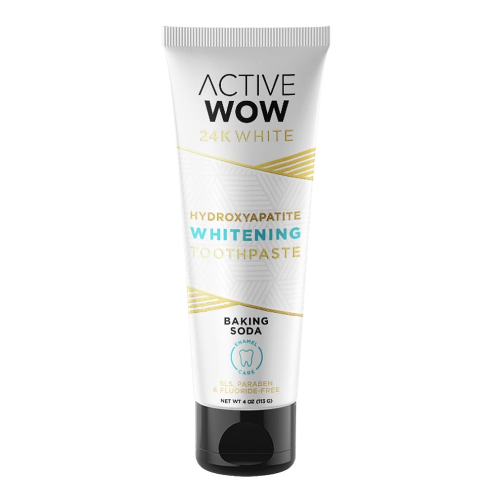 Active WOW Hydroxyapatite Whitening Toothpaste (Baking Soda+Mint)