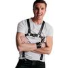 MEACOBRY Men's Faux Leather Body Chest Harness Adjustable Punk Belt Shoulder Straps with Buckle for Party Cosplay Costume, Black21 view 1