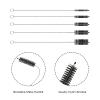 10pcs Nylon Bottle Brush, 11.5 Inch Long Straw Brushes Nylon Tube Brush Set with 5 Sizes Bottle Cleaner Brushes for Cleaning Pipe Straw Wine Bottle Sink (Black, White) view 3